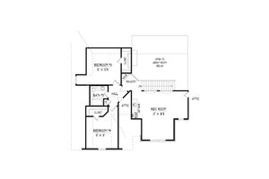 Floor Plan - Upper Floor for Traditional House Plan #424-423 - 4 bed, 3 bath