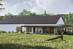 House Plan Design - Barndominium Exterior - Front Elevation Plan #455-582