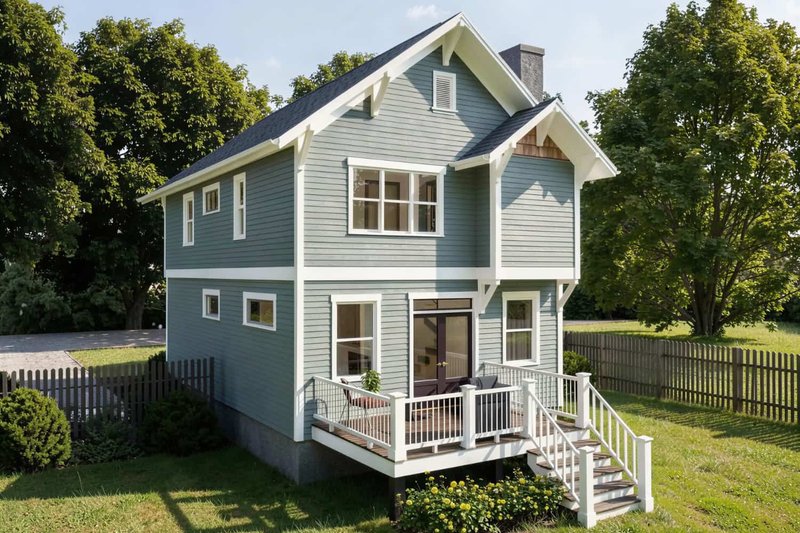 Dream House Plan - Exterior - Front Elevation 3 for Craftsman House Plan #79-295 - 3 bed, 2.5 bath