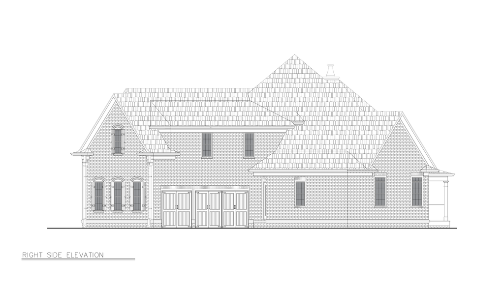 Exterior - Other Elevation 3 for Traditional House Plan #54-716 - 4 bed, 3 bath