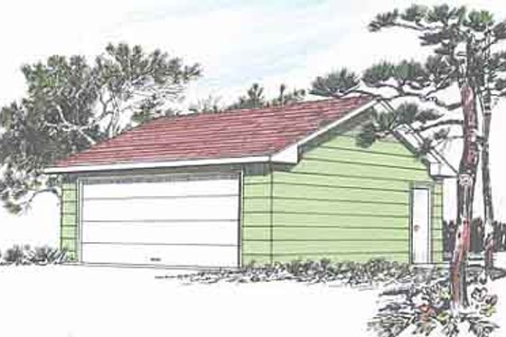 Exterior - Front Elevation for Traditional House Plan #116-139, 0 bath