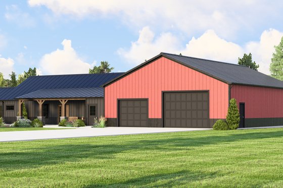 Exterior - Other Elevation for Farmhouse House Plan #1064-117 - 3 bed, 2 bath