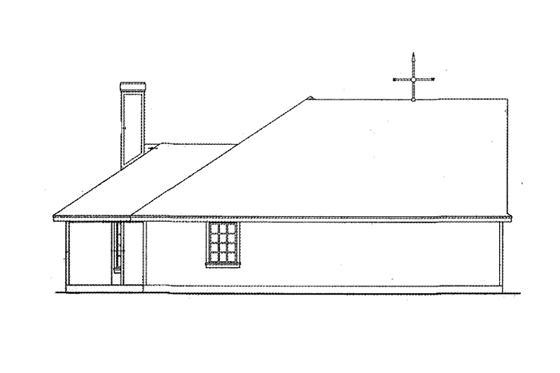 Home Plan - Exterior - Other Elevation for Country House Plan #42-467 - 3 bed, 2 bath