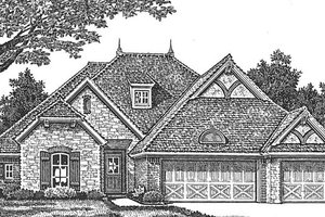 House Design - Country Exterior - Front Elevation Plan #310-1273