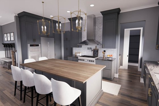 Interior - Kitchen 1 for Farmhouse House Plan #51-1220 - 5 bed, 4.5 bath