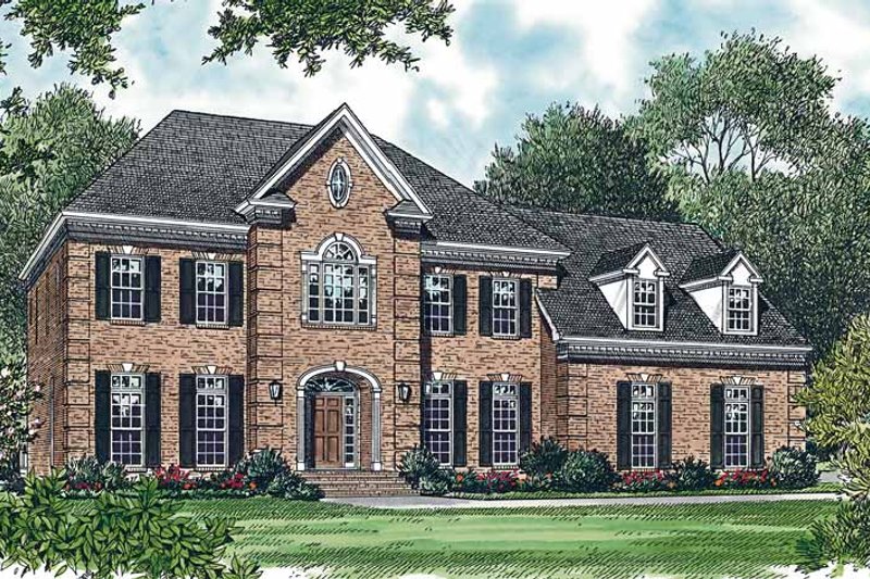 Dream House Plan - Colonial Exterior - Front Elevation Plan #453-360