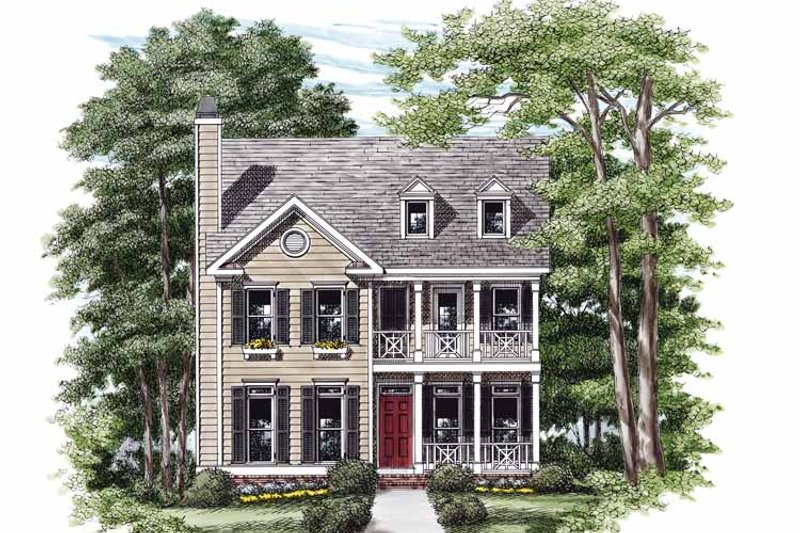 Architectural House Design - Country Exterior - Front Elevation Plan #927-664