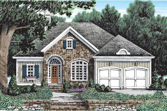Exterior - Front Elevation 3 for Country House Plan #927-904 - 4 bed, 4 bath