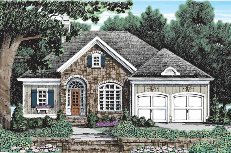 House Blueprint - Exterior - Front Elevation 3 for Country House Plan #927-904 - 4 bed, 4 bath