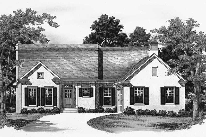 Dream House Plan - Ranch Exterior - Front Elevation Plan #453-347