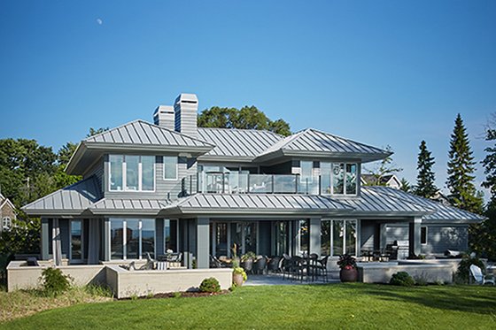 Exterior - Rear Elevation 4 for Contemporary House Plan #928-291 - 4 bed, 5.5 bath