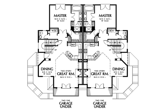 Floor Plan - Main Floor for Traditional House Plan #48-843 - 3 bed, 2.5 bath