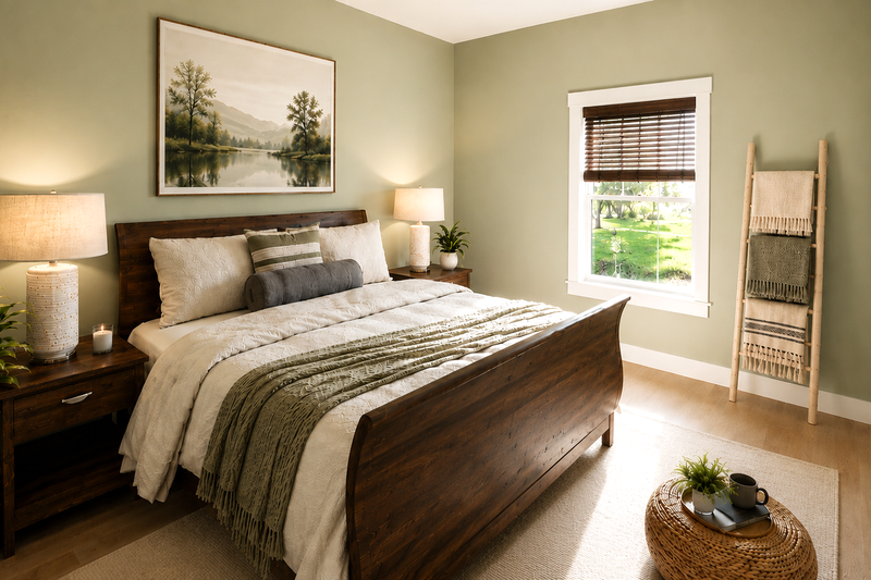 Architectural House Design - Interior - Bedroom for Farmhouse House Plan #44-317 - 7 bed, 3 bath