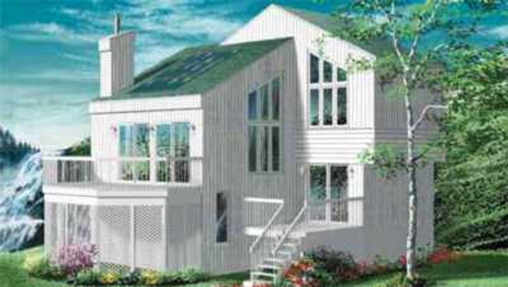 Modern Style House Plan - 4 Beds 2 Baths 1980 Sq/Ft Plan #25-2288