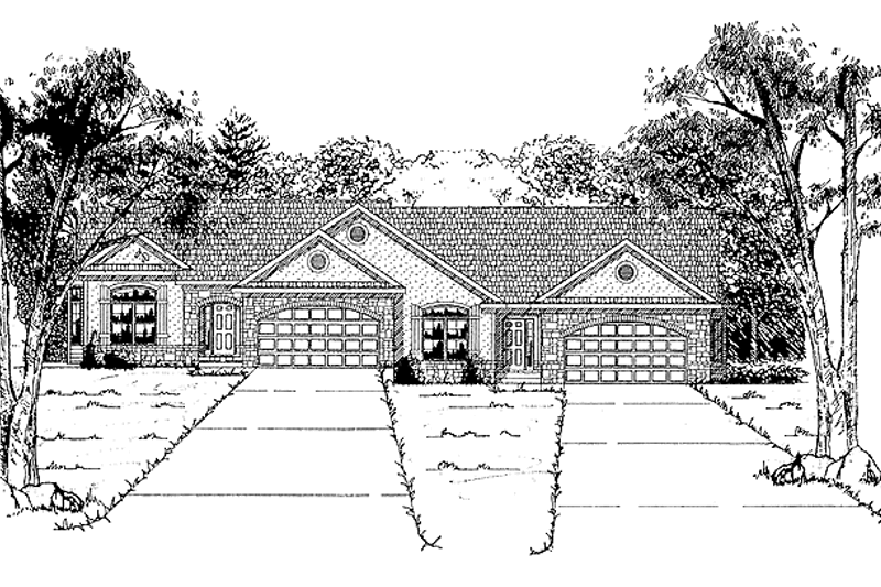 Home Plan - Country Exterior - Front Elevation Plan #70-1348