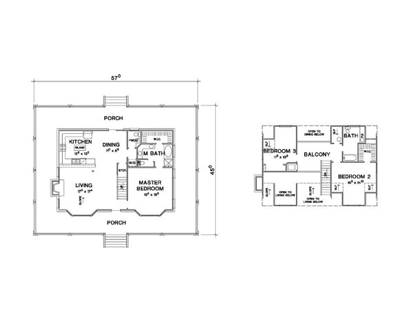 Country Floor Plan - Main Floor Plan #472-446