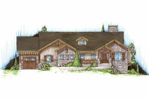 Dream House Plan - Craftsman Exterior - Front Elevation Plan #945-88