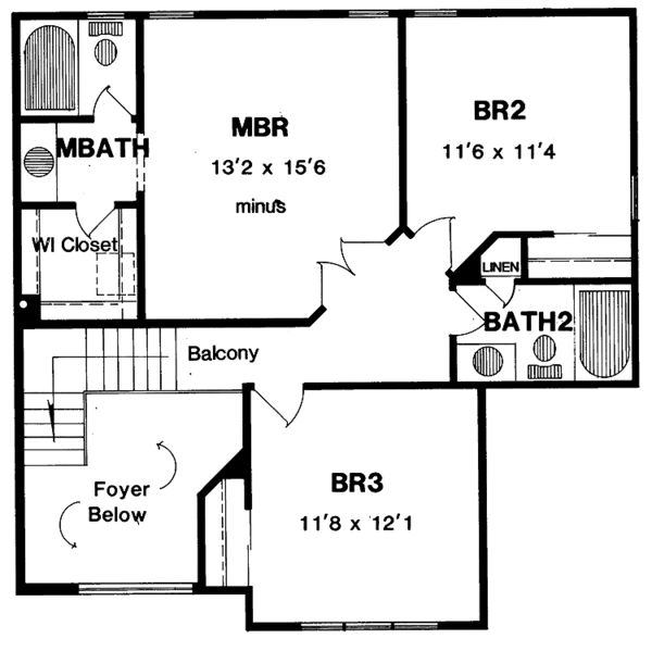 House Plan Design - Contemporary Floor Plan - Upper Floor Plan #316-185