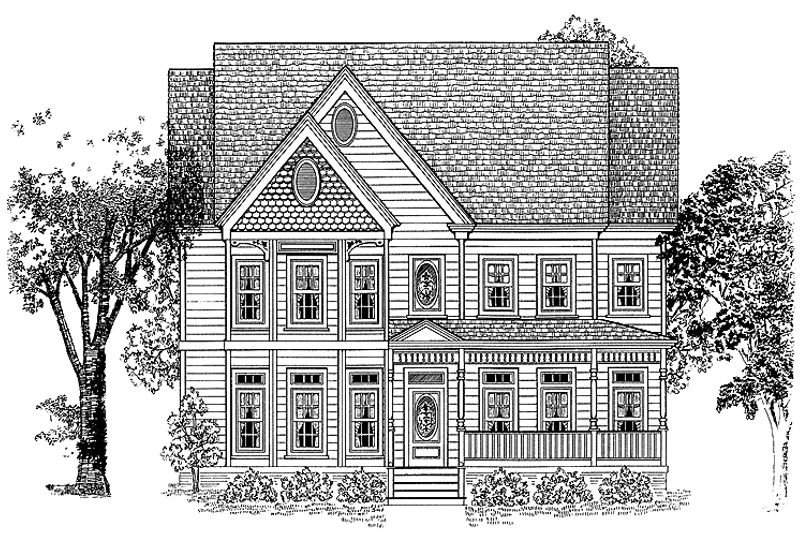 Dream House Plan - Victorian Exterior - Front Elevation Plan #1014-36