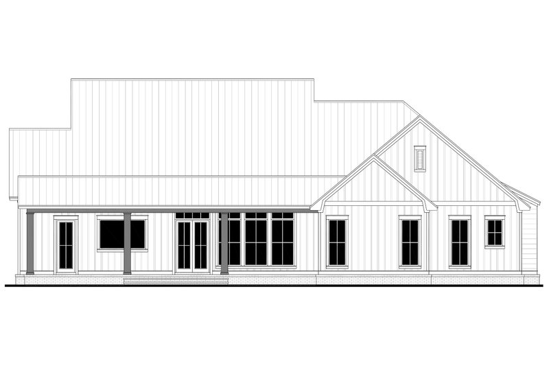 Home Plan - Exterior - Rear Elevation for Farmhouse House Plan #430-319 - 4 bed, 3.5 bath