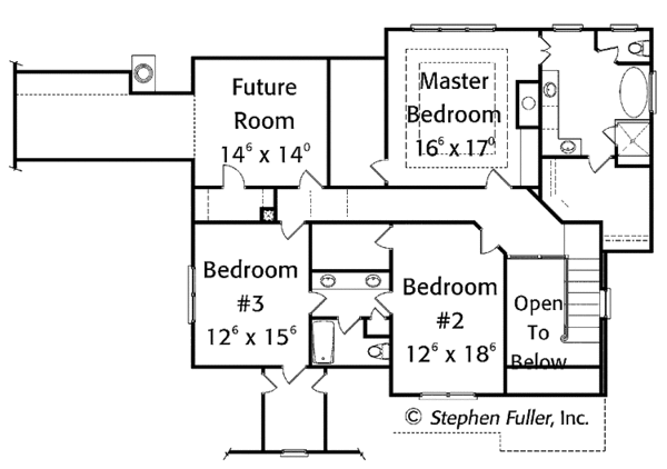 House Plan Design - Country Floor Plan - Upper Floor Plan #429-371