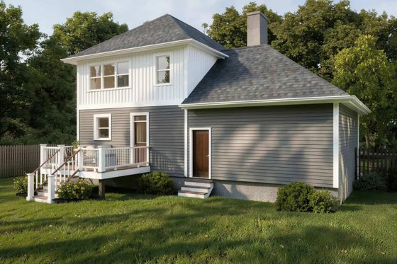 Exterior - Front Elevation 4 for Farmhouse House Plan #79-201 - 3 bed, 2.5 bath