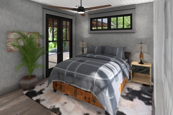 Interior - Master Bedroom 1 for Barndominium House Plan #120-291 - 4 bed, 2 bath