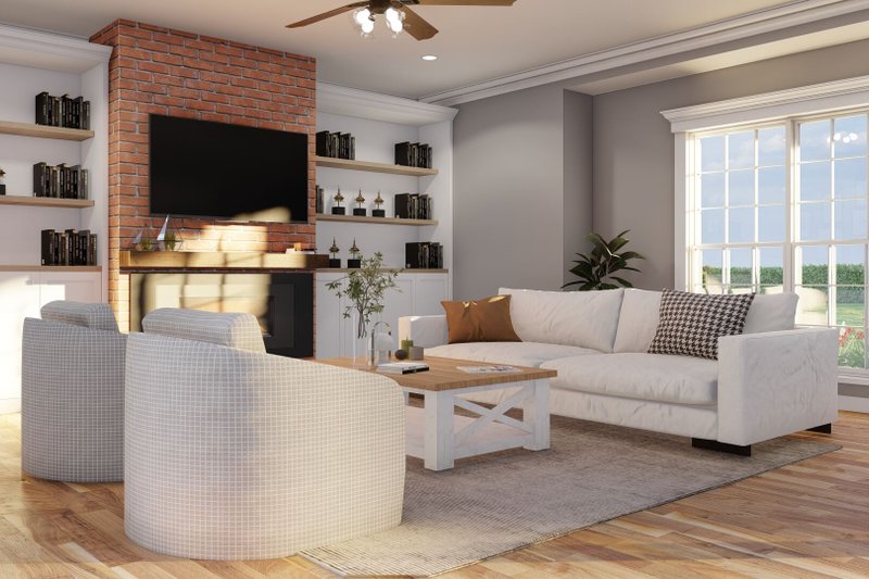 Home Plan - Interior - Family Room 1 for Traditional House Plan #17-2003 - 3 bed, 2.5 bath