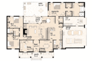 European Style House Plan - 3 Beds 2.5 Baths 2349 Sq/Ft Plan #36-208 