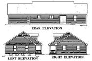 Country Style House Plan - 3 Beds 2 Baths 1400 Sq/Ft Plan #57-171 