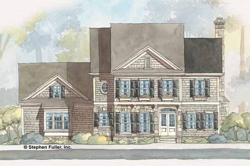 Dream House Plan - Colonial Exterior - Front Elevation Plan #429-253