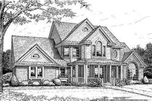 Southern Exterior - Front Elevation Plan #310-208