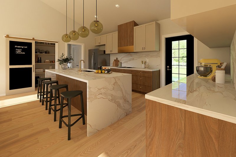 Dream House Plan - Interior - Kitchen 3 for Farmhouse House Plan #126-297 - 2 bed, 2 bath