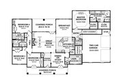 European Style House Plan - 4 Beds 3.5 Baths 2601 Sq/Ft Plan #21-332 