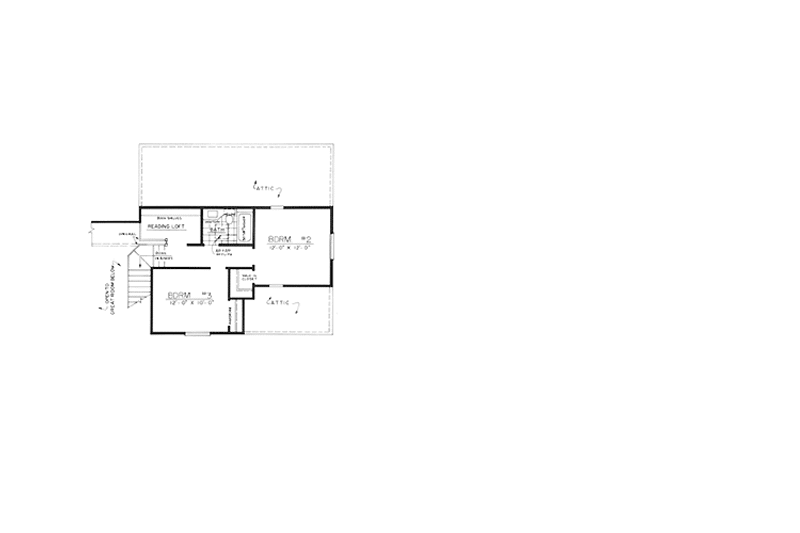 Architectural House Design - Floor Plan - Upper Floor for Country House Plan #303-467 - 3 bed, 2.5 bath