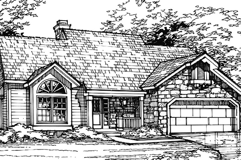 House Plan Design - Country Exterior - Front Elevation Plan #320-1076