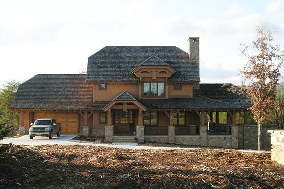 Exterior - Front Elevation 4 for Craftsman House Plan #942-26 - 2 bed, 2.5 bath