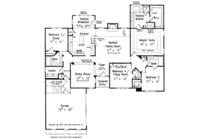 Floor Plan - Main Floor for Country House Plan #927-185 - 4 bed, 3 bath
