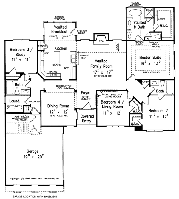 Dream House Plan - Country Floor Plan - Main Floor Plan #927-185