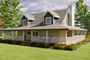 Country Style House Plan - 3 Beds 2.5 Baths 1840 Sq/Ft Plan #472-446 