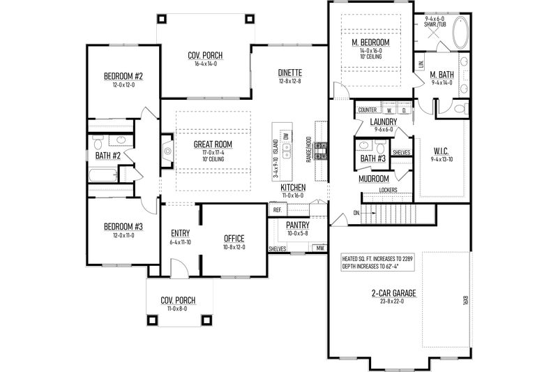 Home Plan - Floor Plan - Other Floor for Craftsman House Plan #1093-6 - 3 bed, 2.5 bath