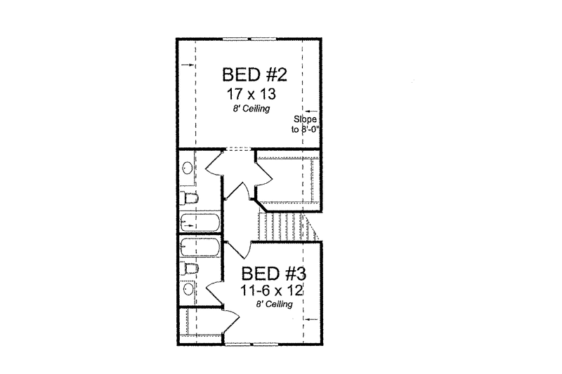 Dream House Plan - Floor Plan - Upper Floor for Craftsman House Plan #513-2120 - 3 bed, 3.5 bath