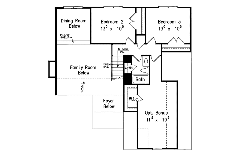 Home Plan - Floor Plan - Upper Floor for Country House Plan #927-563 - 3 bed, 2.5 bath