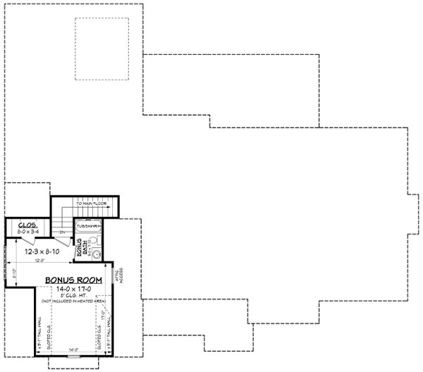 House Blueprint - Country Floor Plan - Upper Floor Plan #430-268