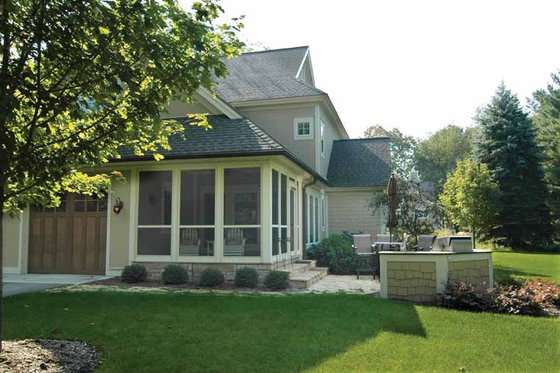 Exterior - Rear Elevation 1 for Traditional House Plan #928-107 - 3 bed, 2.5 bath