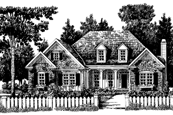 Exterior - Front Elevation 6 for European House Plan #927-273 - 3 bed, 2.5 bath