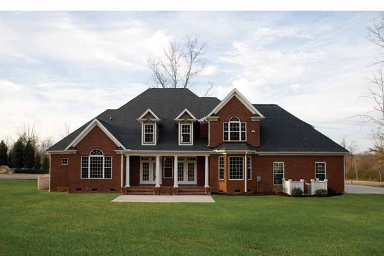 Exterior - Rear Elevation for Traditional House Plan #929-696 - 4 bed, 3.5 bath