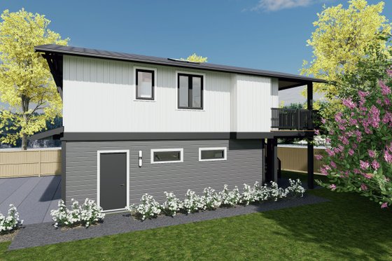 Exterior - Other Elevation for Craftsman House Plan #1101-8 - 2 bed, 1 bath