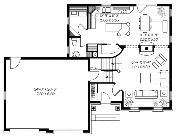 Dream House Plan - European Floor Plan - Main Floor Plan #23-2428