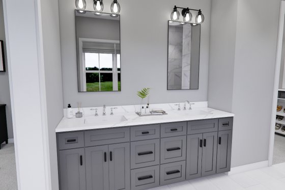 Interior - Master Bathroom 1 for Farmhouse House Plan #51-1275 - 4 bed, 3.5 bath